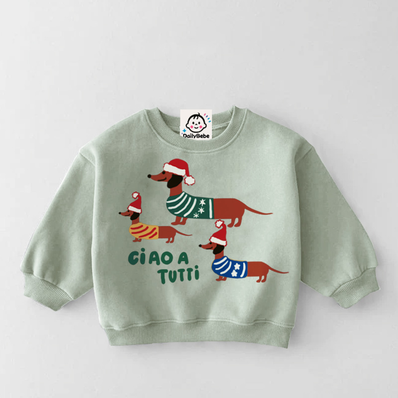 CIAO A TUTTI  Baby Toddler Dog Sweatshirt