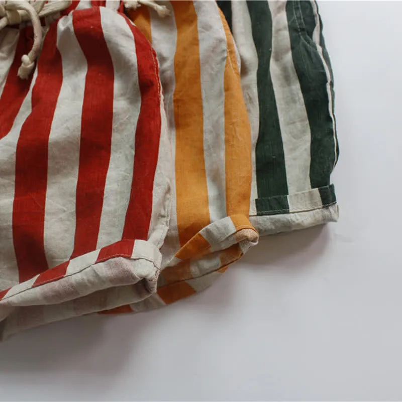 Toddler Lovely Vertical Striped Shorts