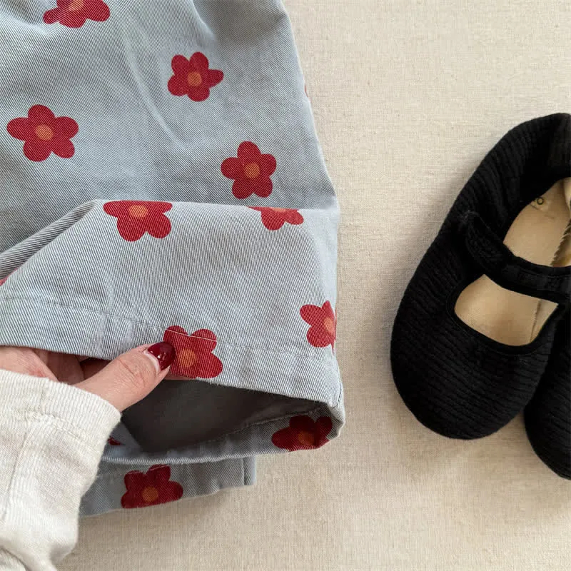 Toddler Allover Flower Loose Pants
