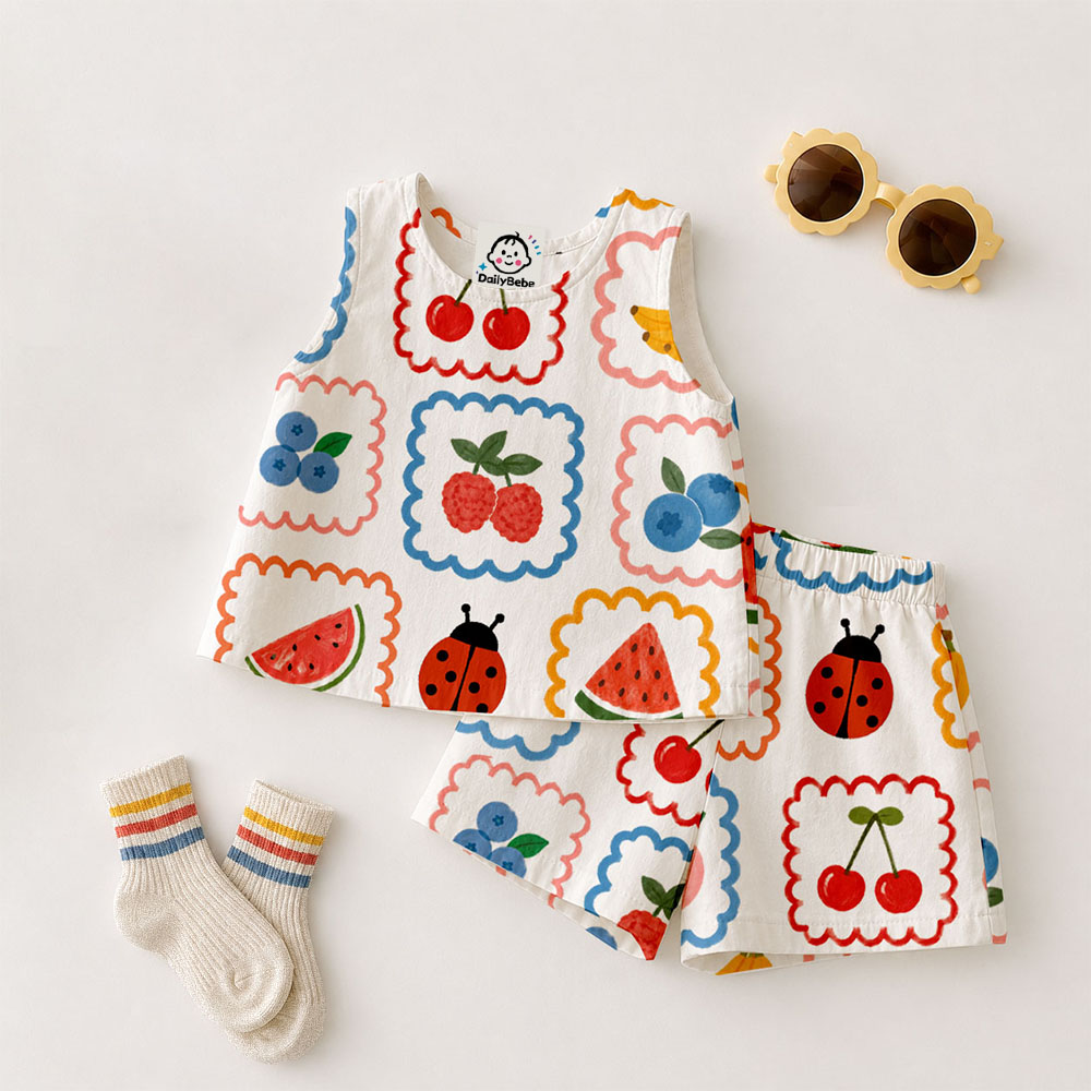 Baby & Kids Fruit Ladybug Tank and Shorts Set
