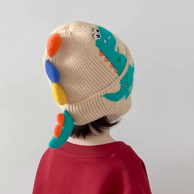 Baby Dinosaur Ear and Neck Protection Beanie