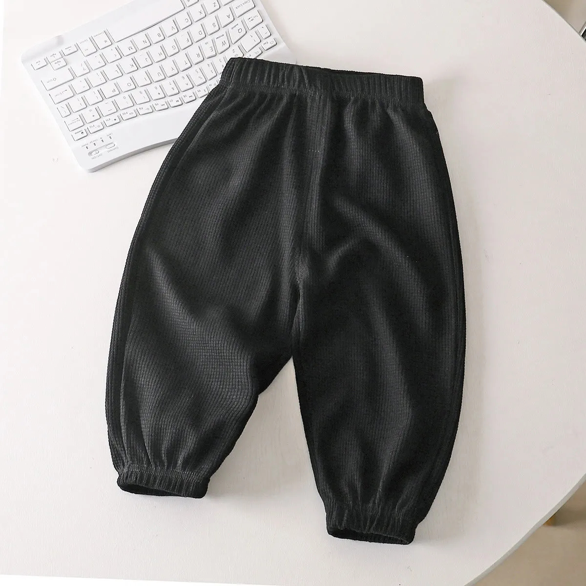 Baby Toddler Waffle Solid Color Pants