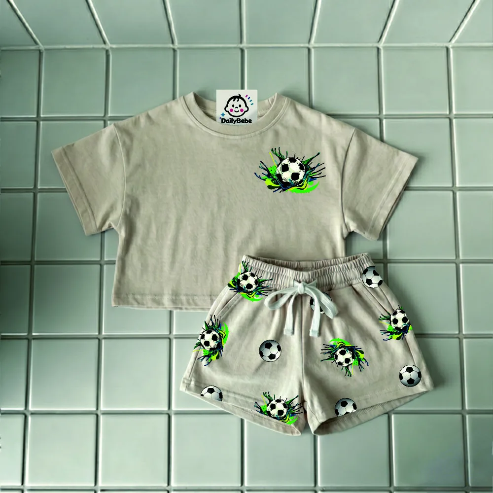 Baby & Kids Football T-Shirt and Shorts Sets