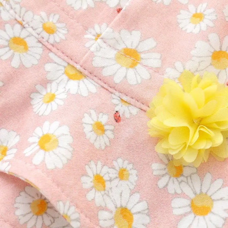 Baby Daisy Strap Romper with Hat