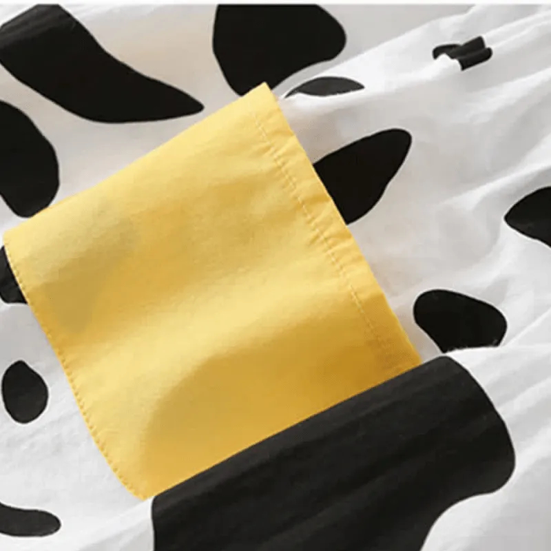 Baby Cow Overalls and Hat Set