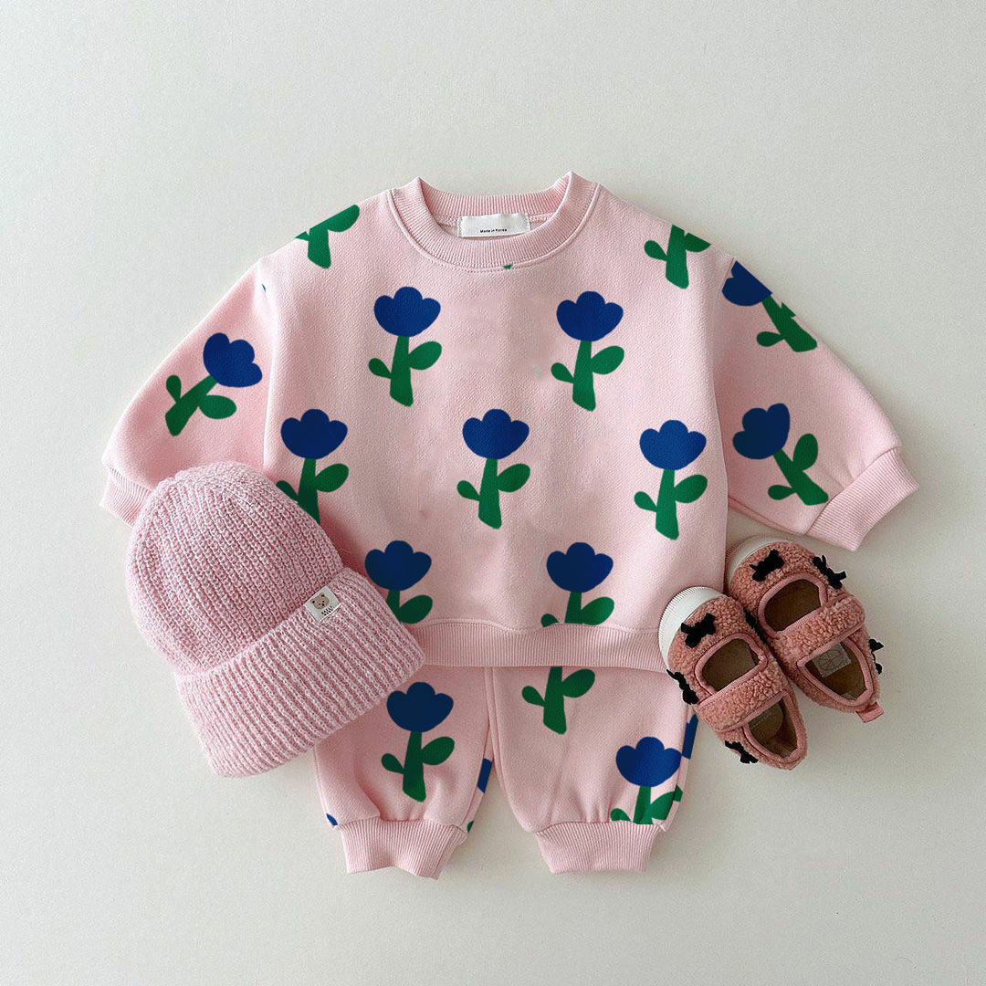 Baby Toddler Tulip Pink 2-Piece Set