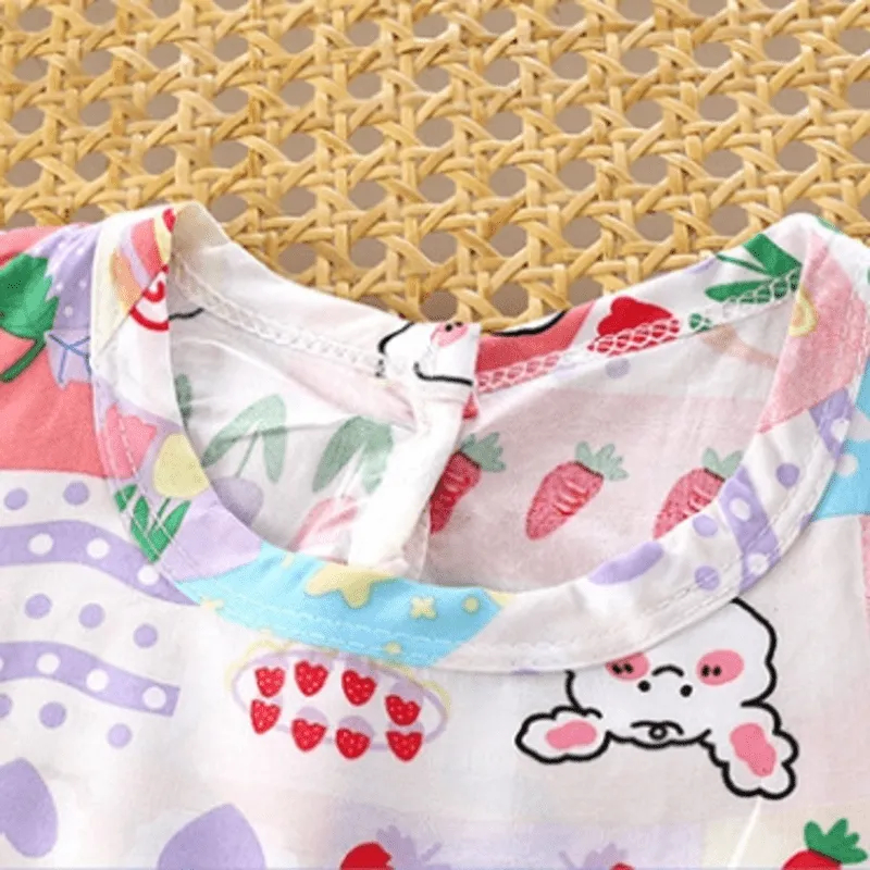 Baby Flower Rainbow Cactus Sleeveless Dress