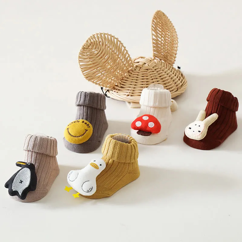 Baby 3D Animal Ribbed Floor Socks