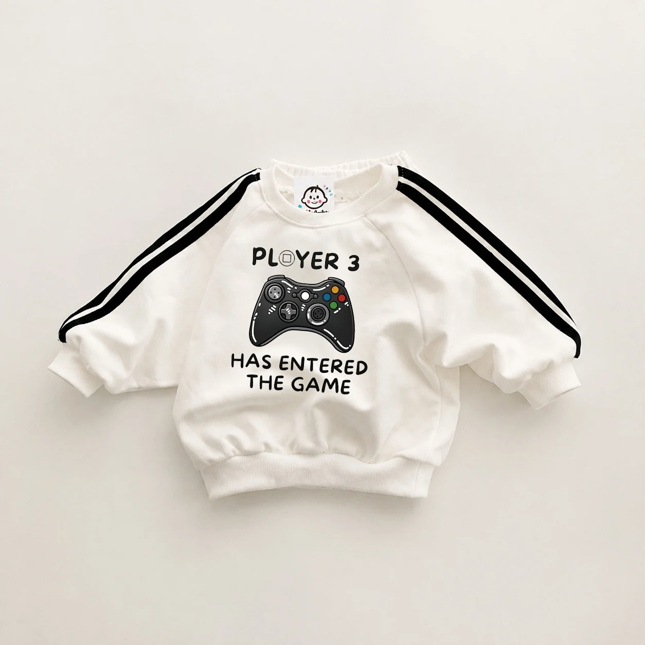 PLAYER HAT ENTERED THE GAME Baby & Kids Game Console Sweatshirt
