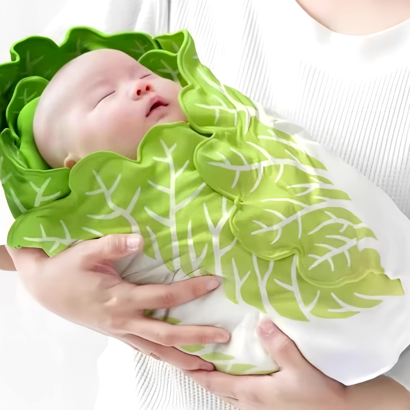 Baby Toddler Green Cabbage Blanket Cover Up