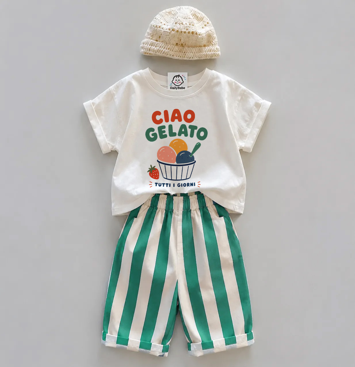 CIAO GELATO Baby Toddler Ice Cream 2-Piece Set