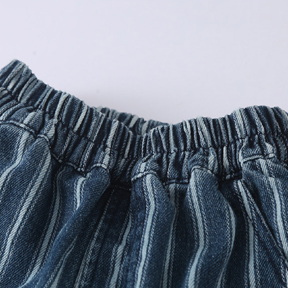 Kids Stripe Cargo Denim Pants