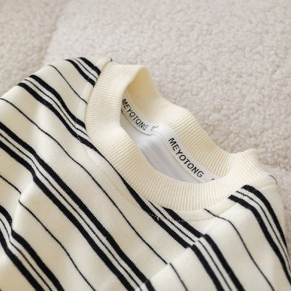 Kids Striped Hooded Cargo 3-Piece Set