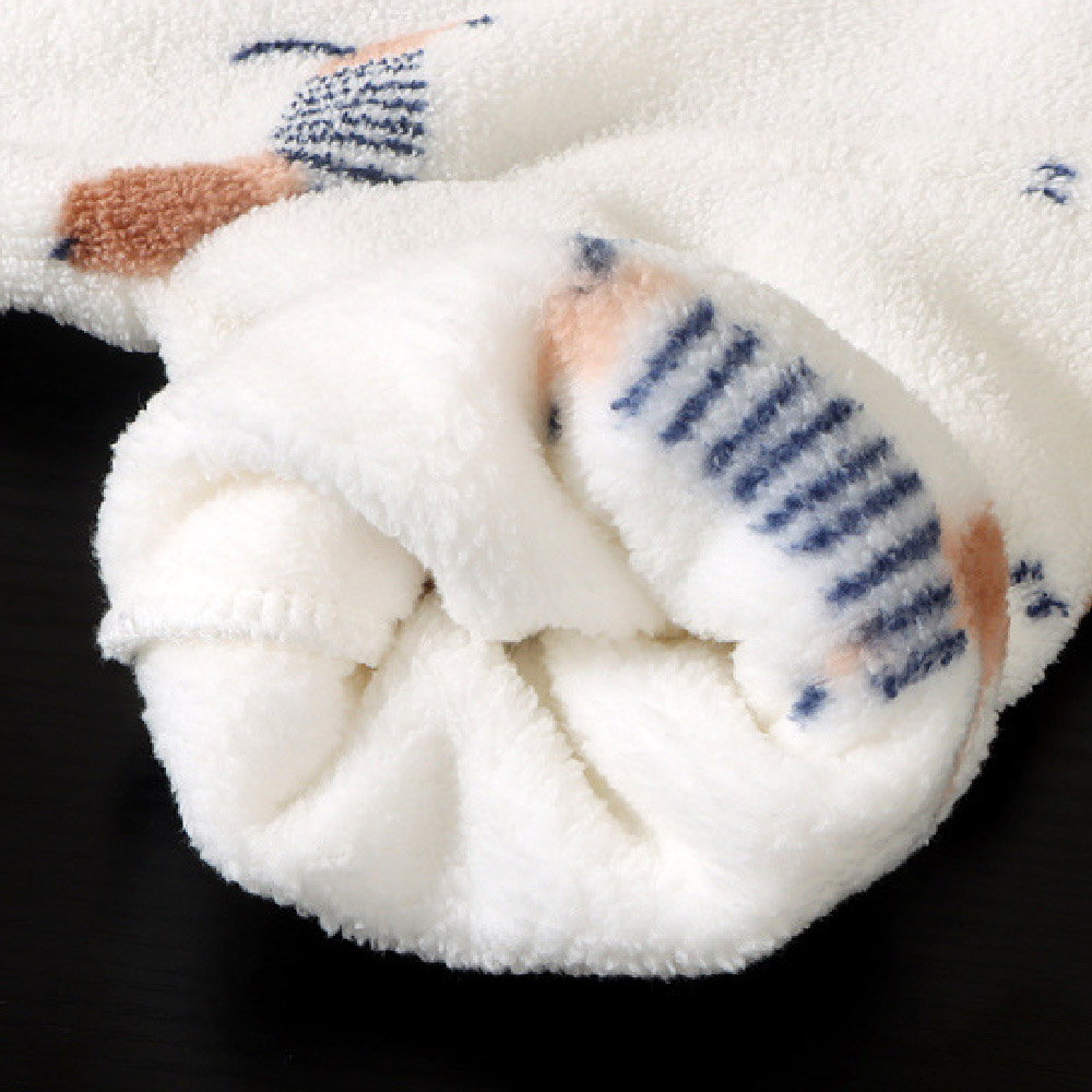Kids Fleece Animal Print Loungewear 2-piece Set