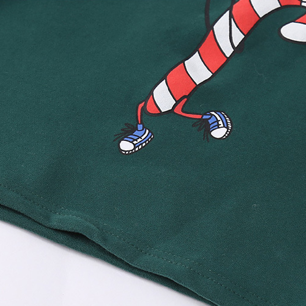 Kids Christmas Stripe Faux Two-Piece T-shirt