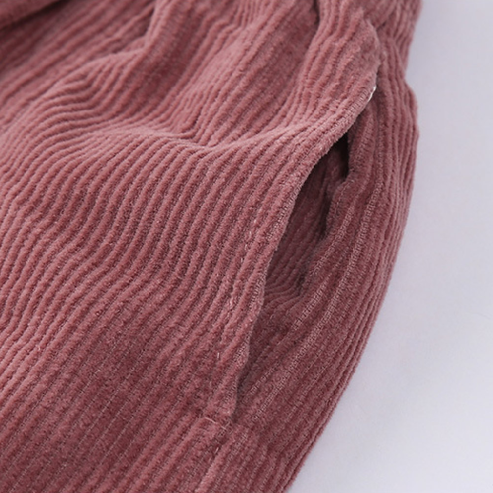 Kids Solid Color Corduroy Pants