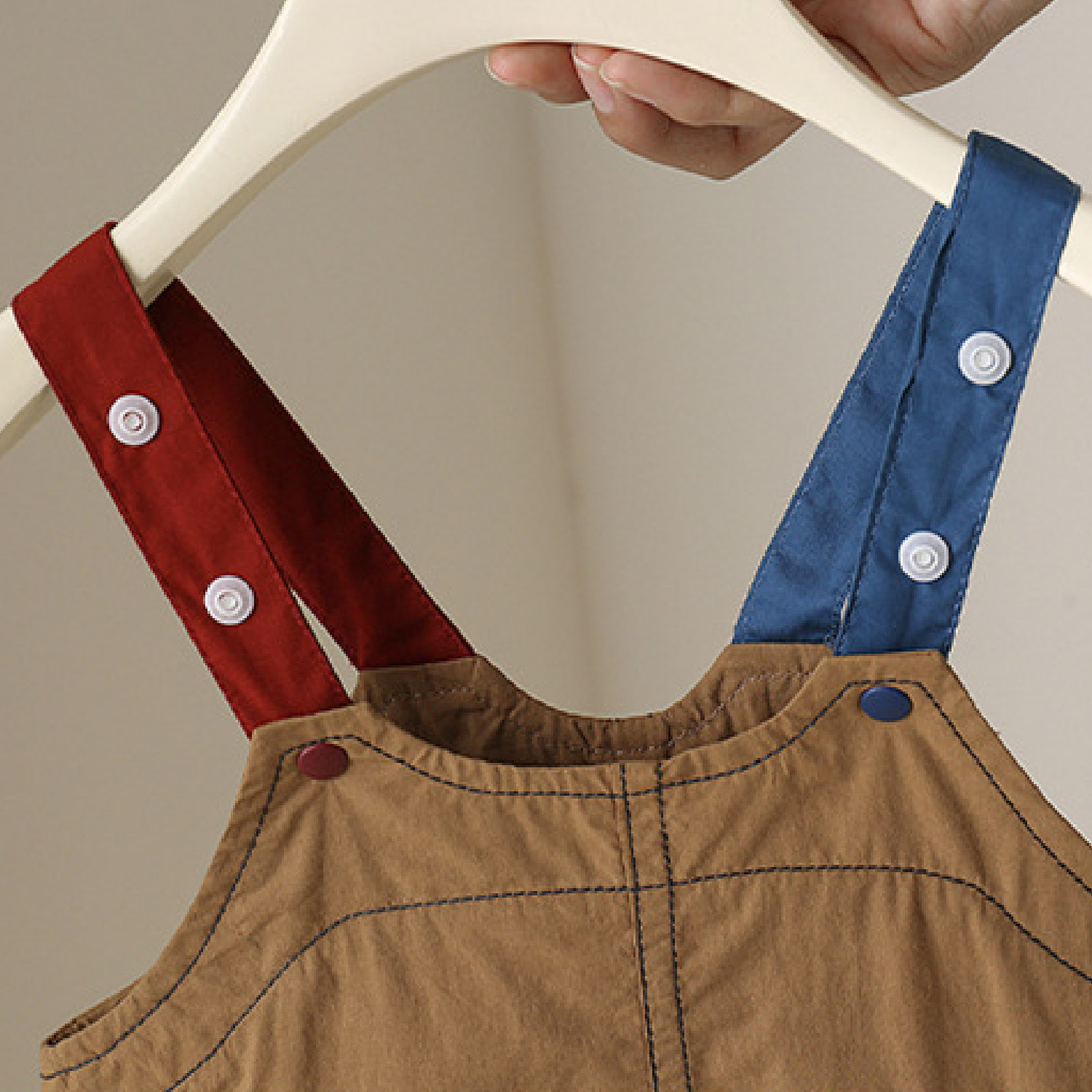 Baby Striped Short Sleeved Overalls 2-piece set