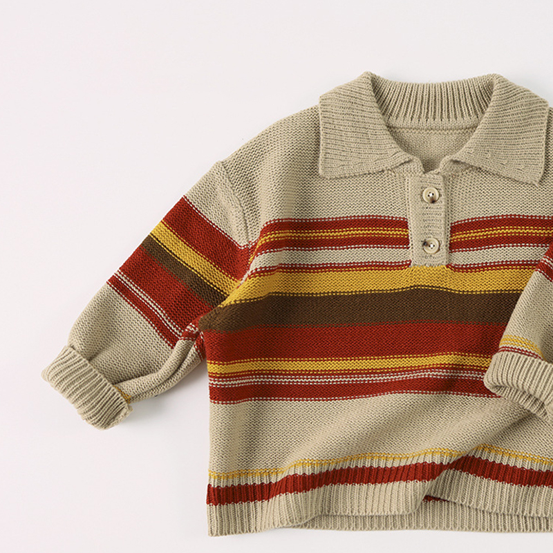 Toddler Pullover Striped Sweater