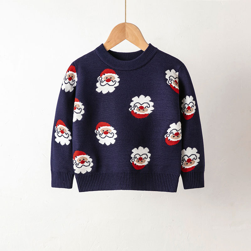 Toddler Christmas Santa Claus Knit Sweater