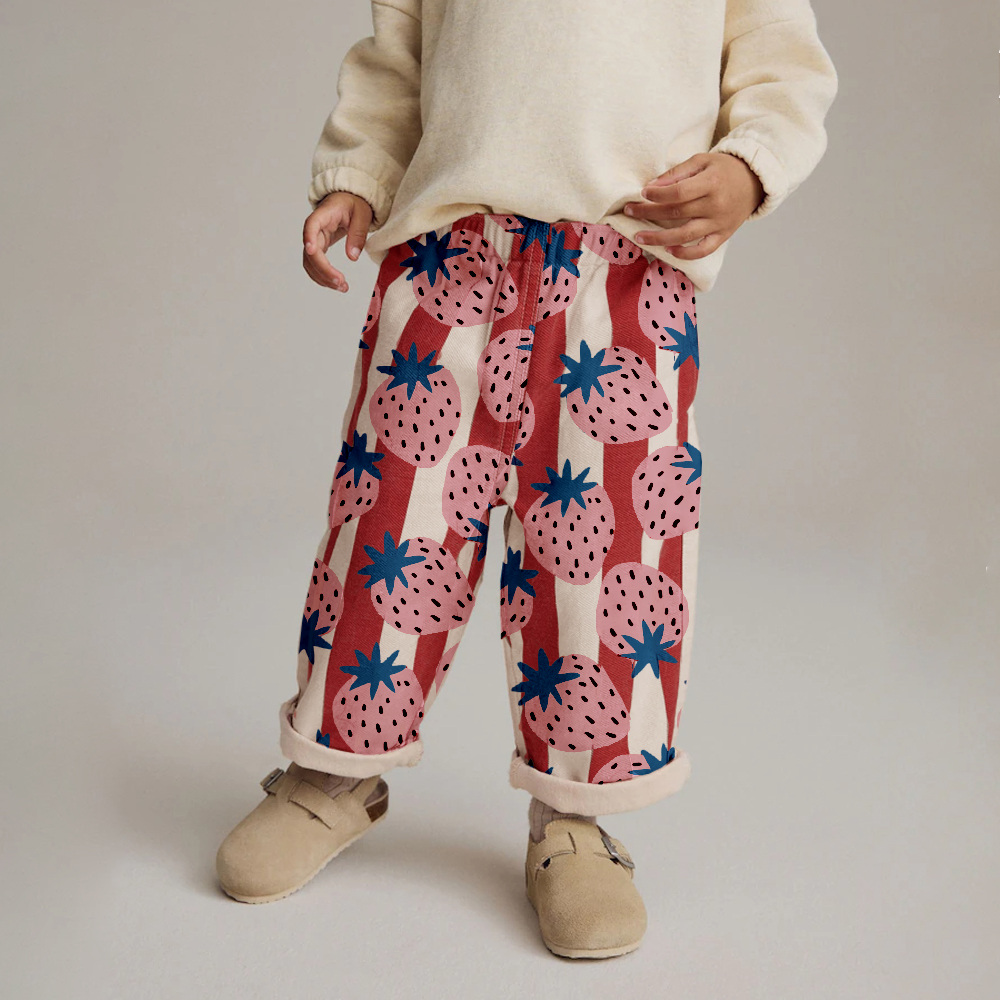Baby & Kids Strawberry Stripe Pants
