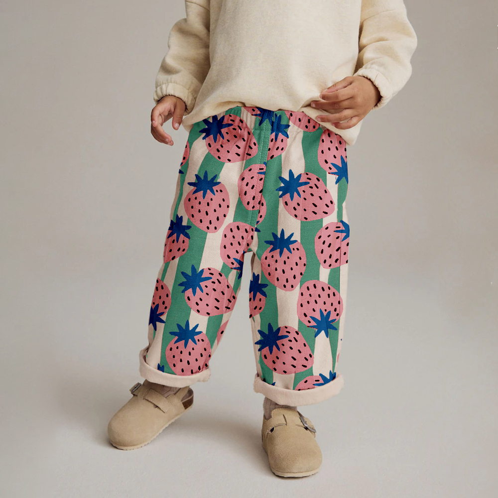 Baby & Kids Strawberry Stripe Pants