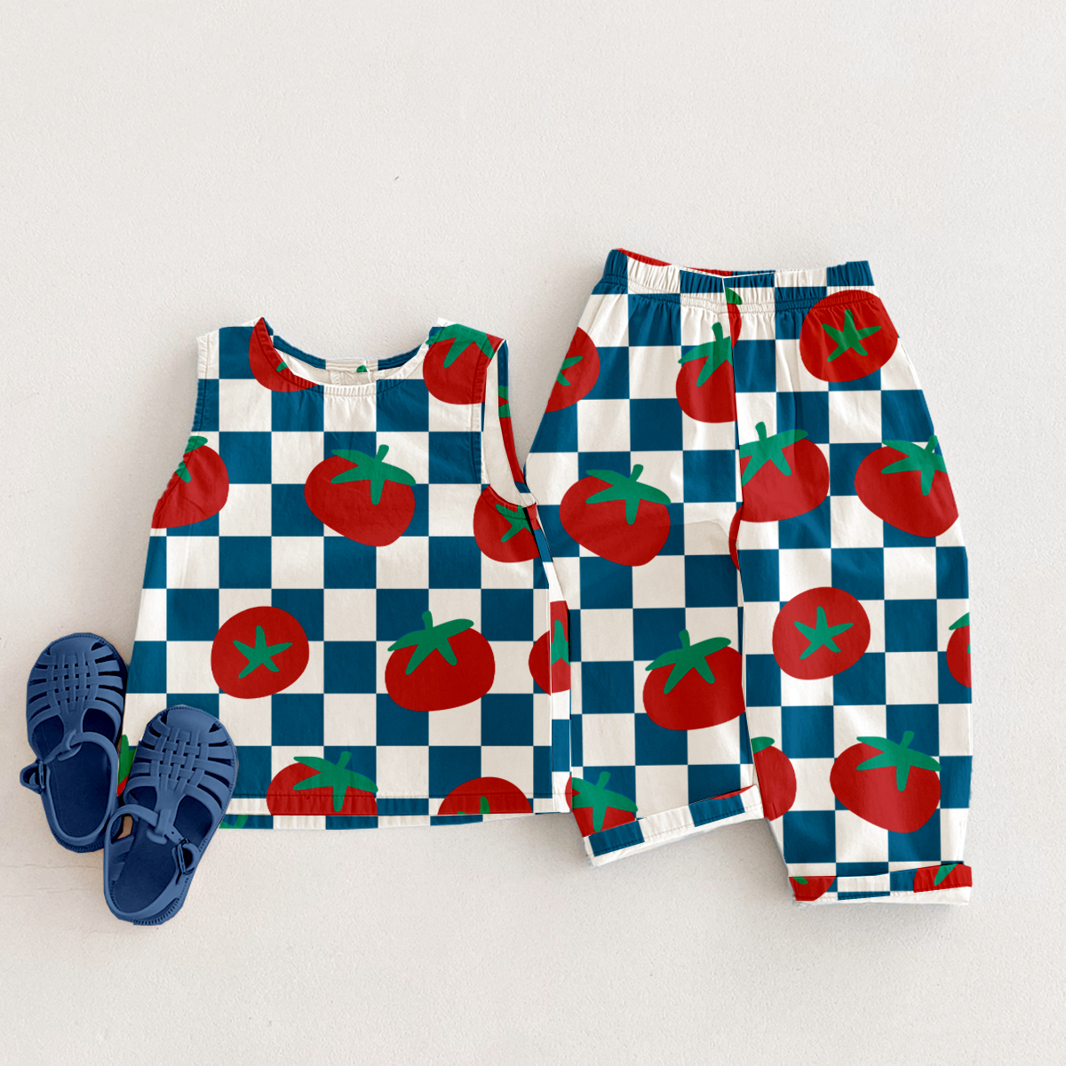 Baby & Kids Tomato Check 2 Piece Set