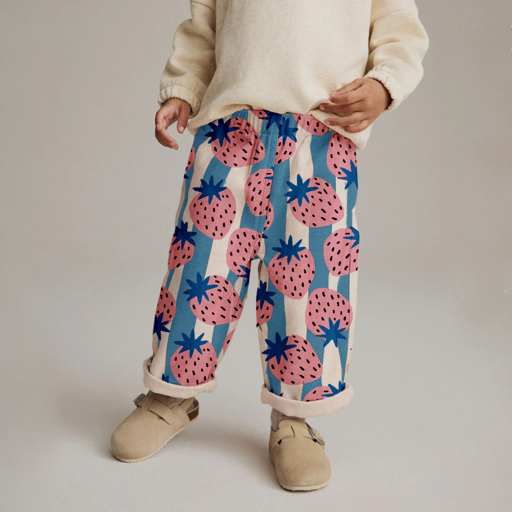 Baby & Kids Strawberry Stripe Pants