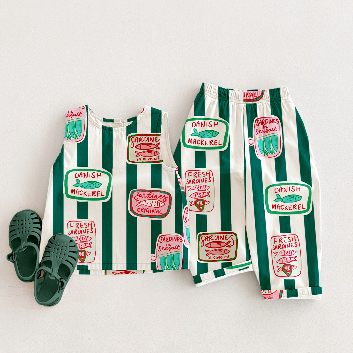 Baby Toddler 2-Piece Sardines Stripe Set