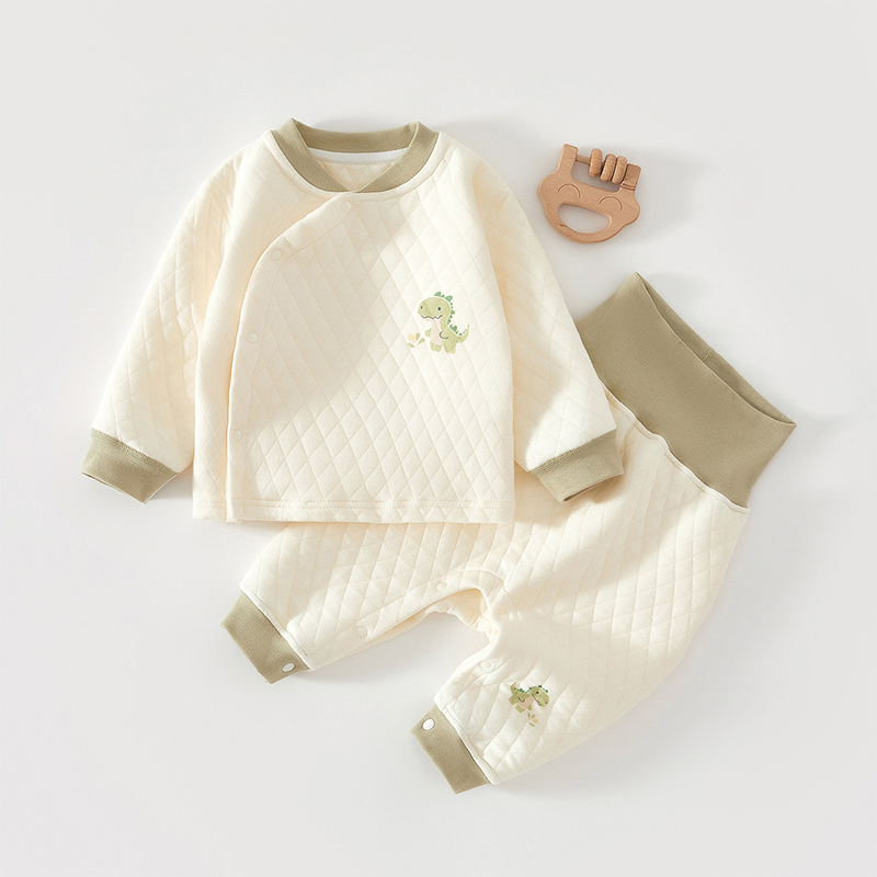 Baby 2 Piece Cute Tyrannosaurus Rex Quilted Set