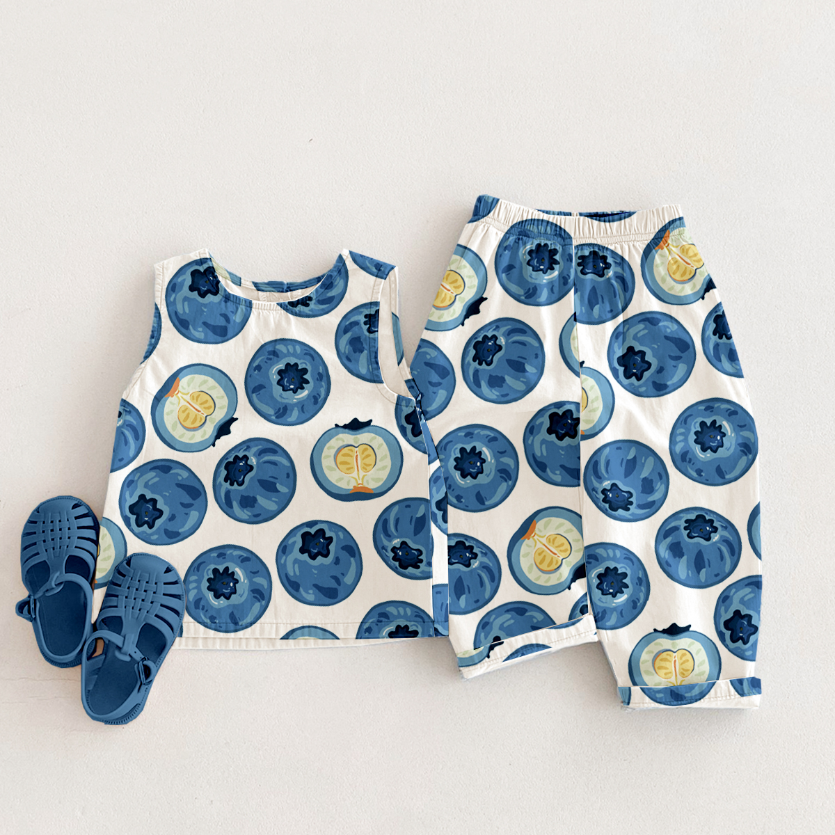 Baby Toddler Blueberry 2-Piece Set