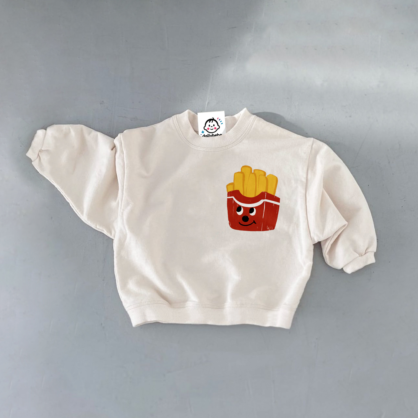 Baby Fries White Sweatshirt