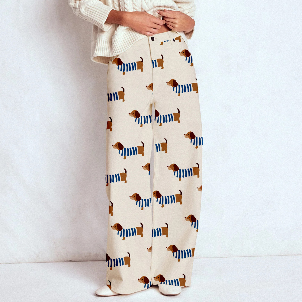 Baby & Kids Dachshund Print Casual Pants