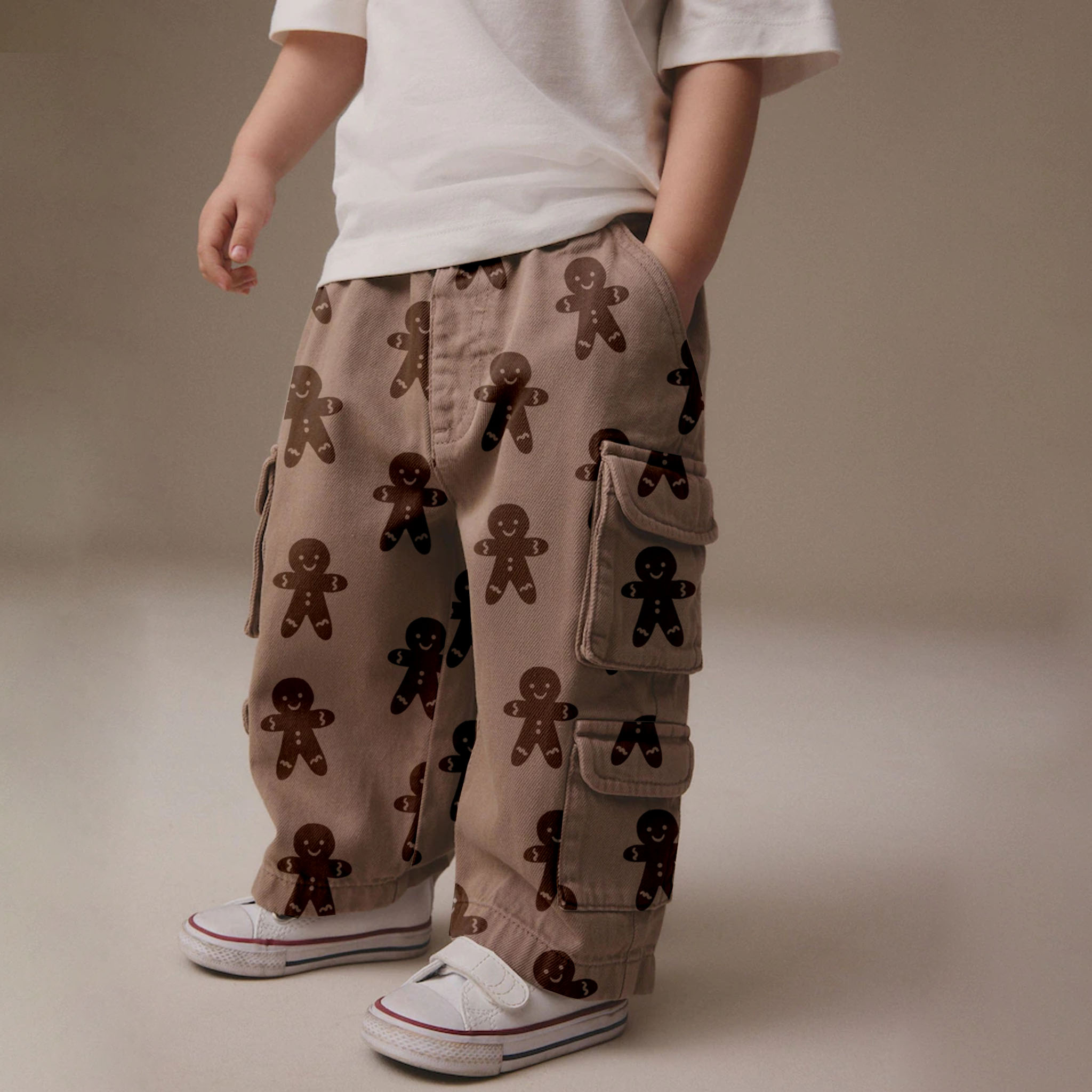 Baby & Kids Gingerbread Multiple Pockets Pants