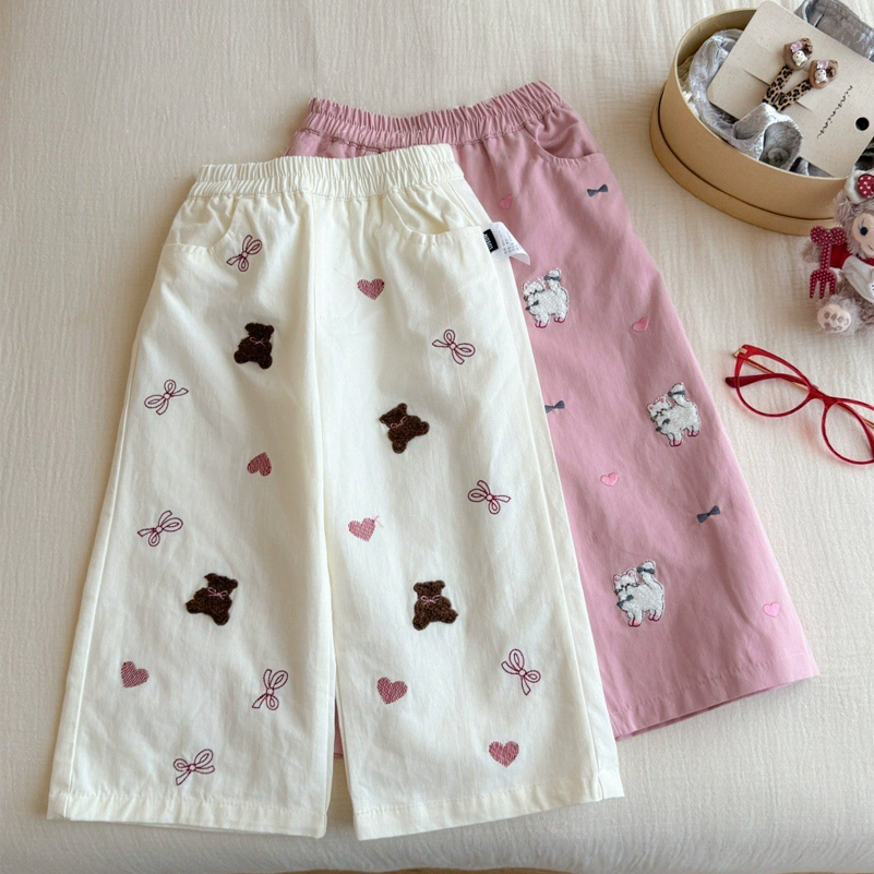 Toddler Kids Girl Cat Bear Loose Pants