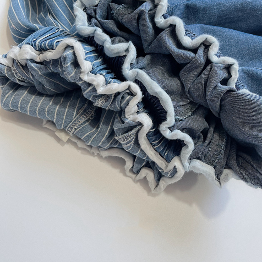 Toddler Kids Stripe Denim Pants