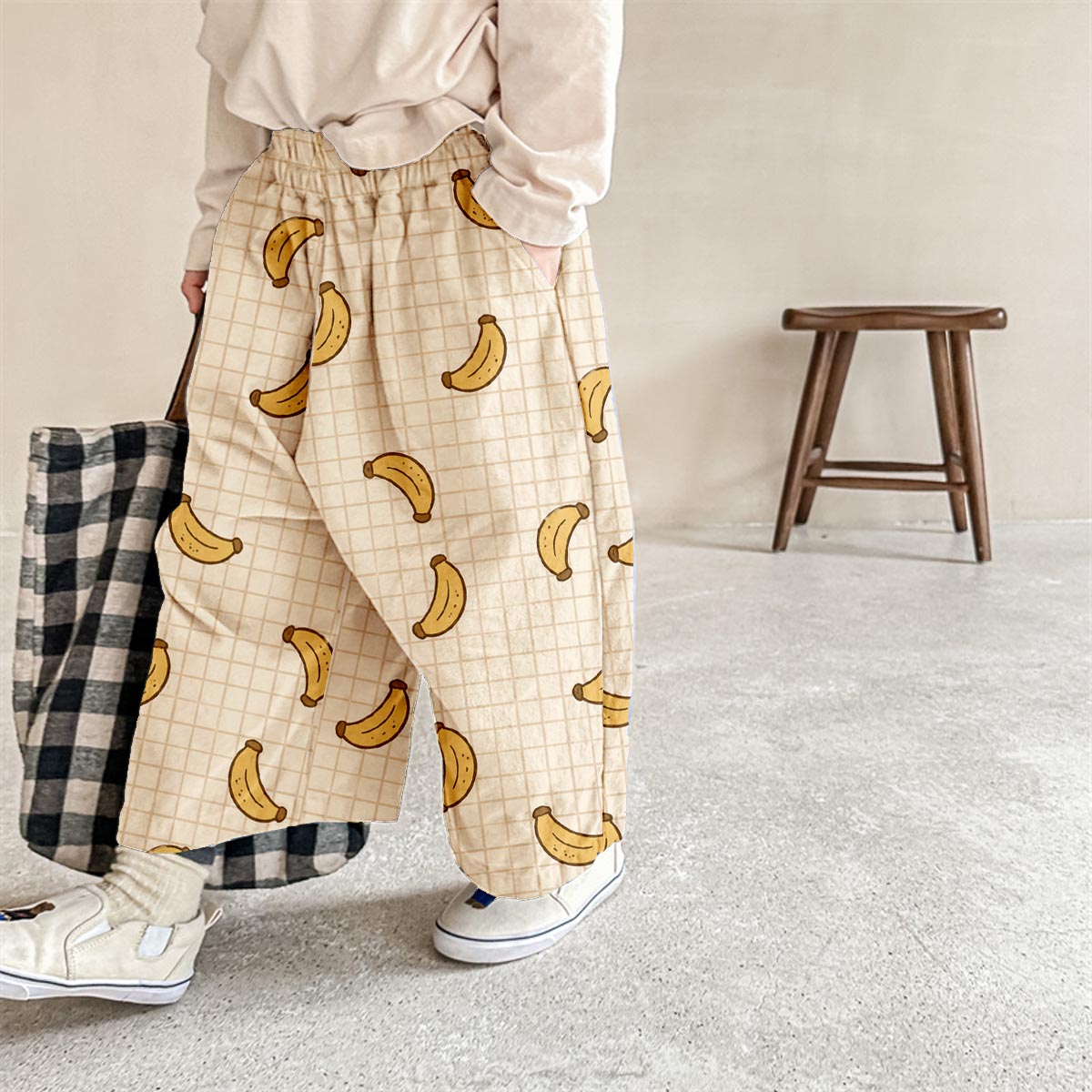 Baby & Kids Banana Plaid Print Pants
