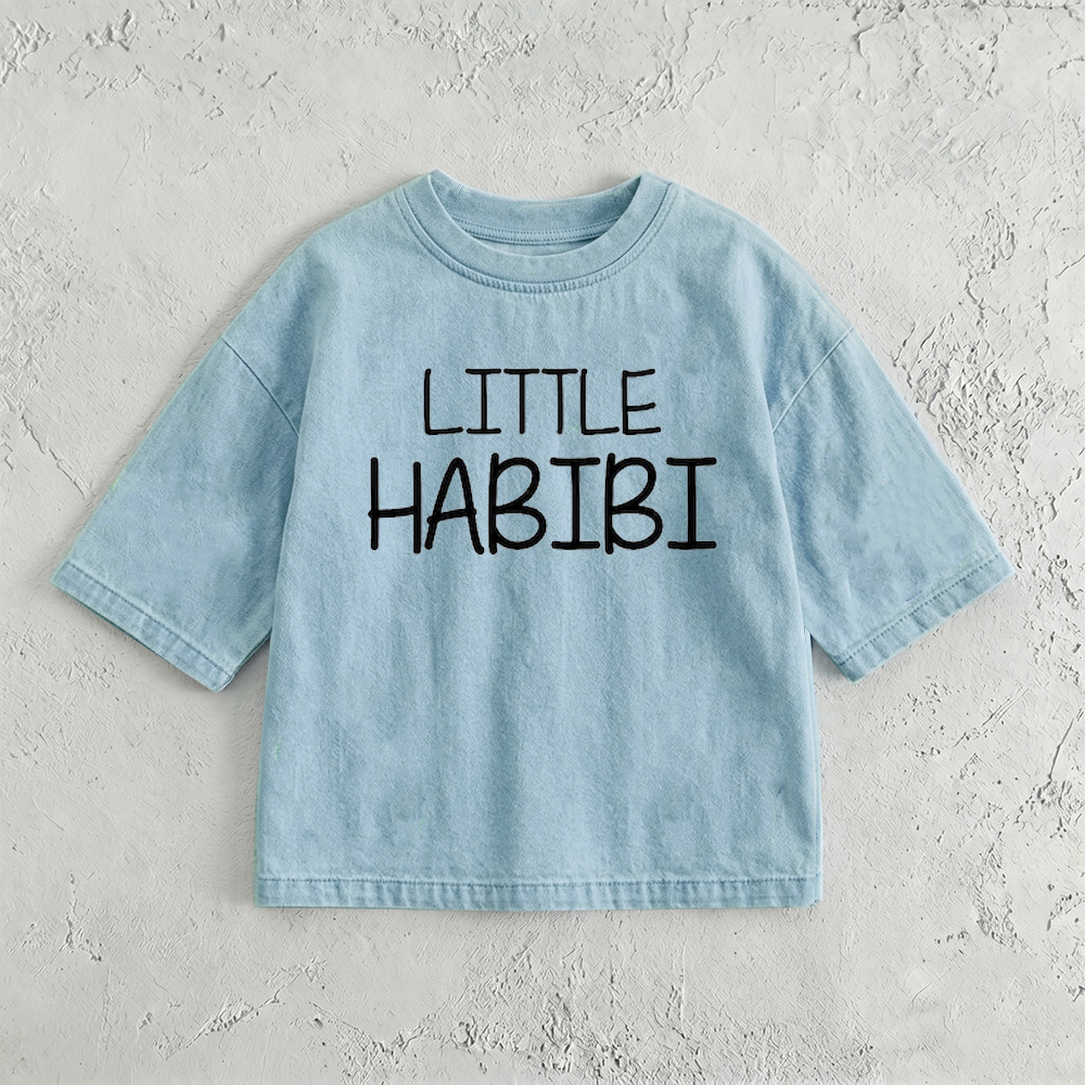 LITTLE HABIBI Baby & Kids Washed T-Shirt (6M-12Y)
