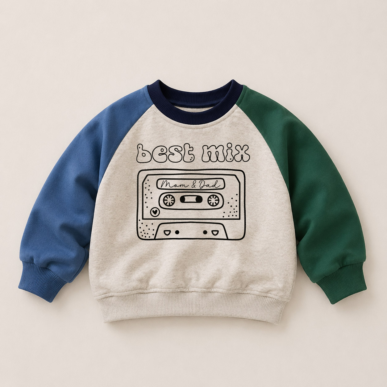 BEST & MIX Baby & Kids Color Block Sweatshirt