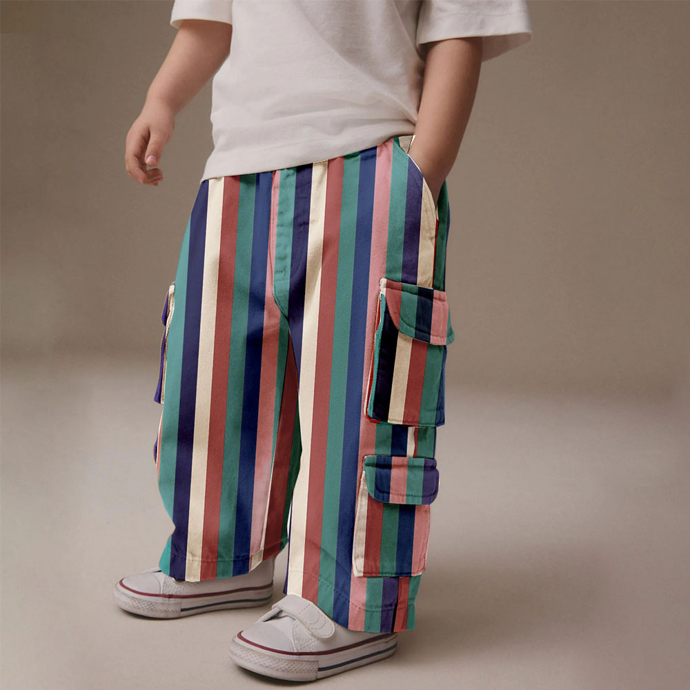 Baby & Kids Colorflu Stripe Pockets Pants