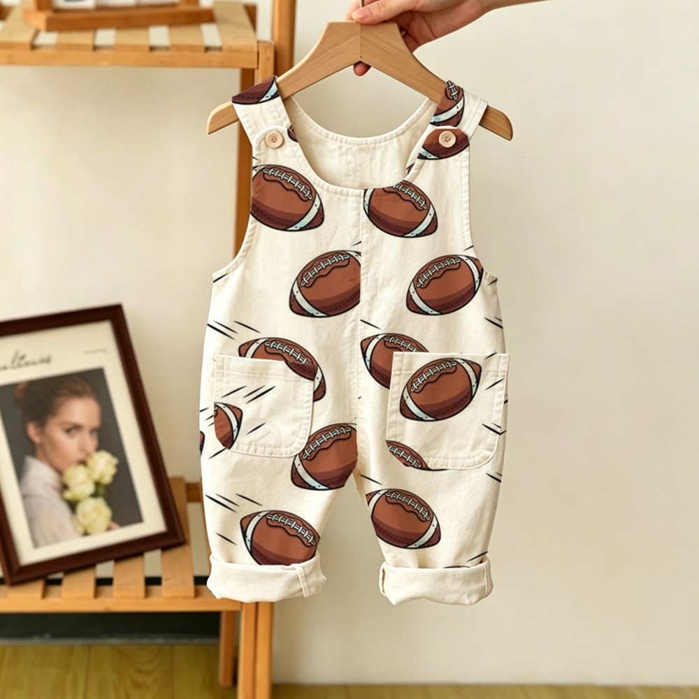 Baby Toddler Football Overalls