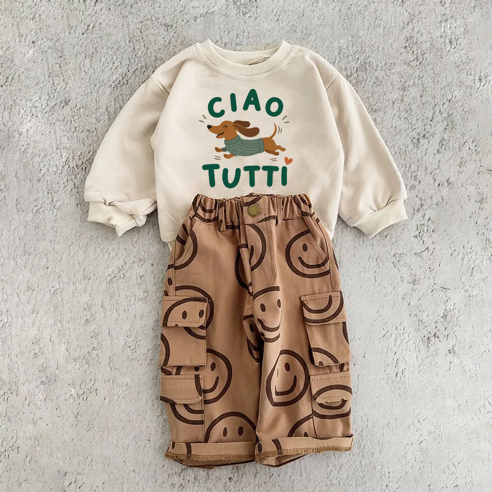 CIAO TUTTI Baby & Kids Dachshund 2-Piece Set