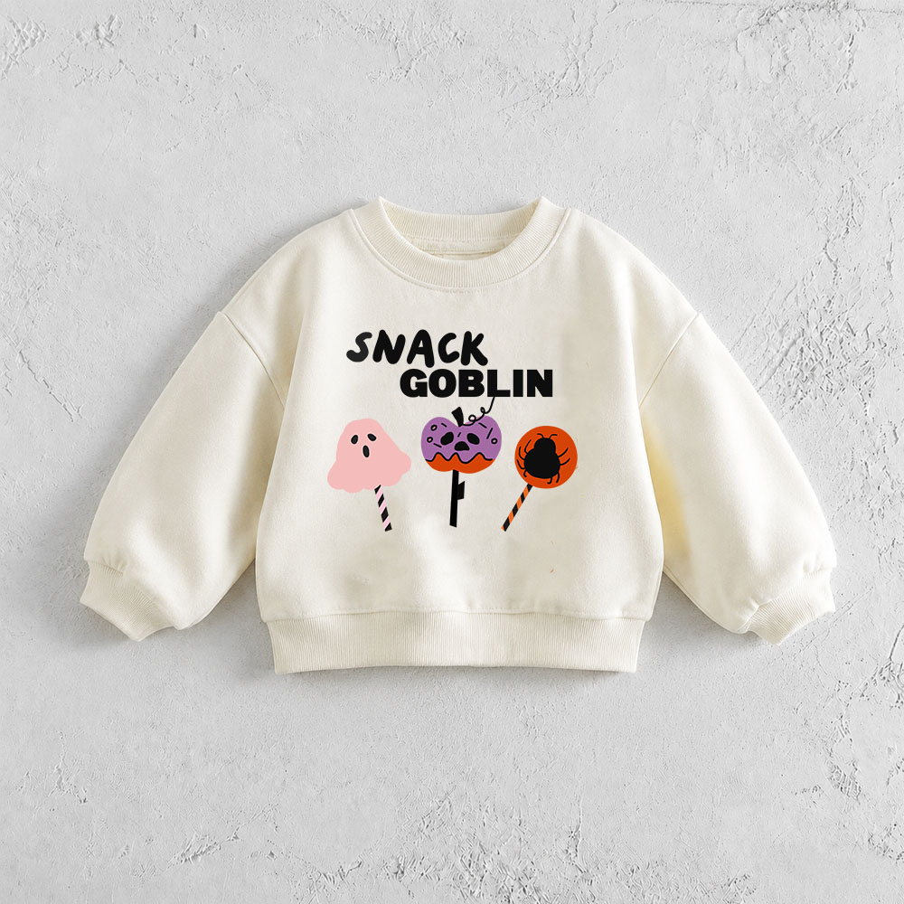 SNACK GOBLIN Baby & Toddler Smiley Sweatshirt