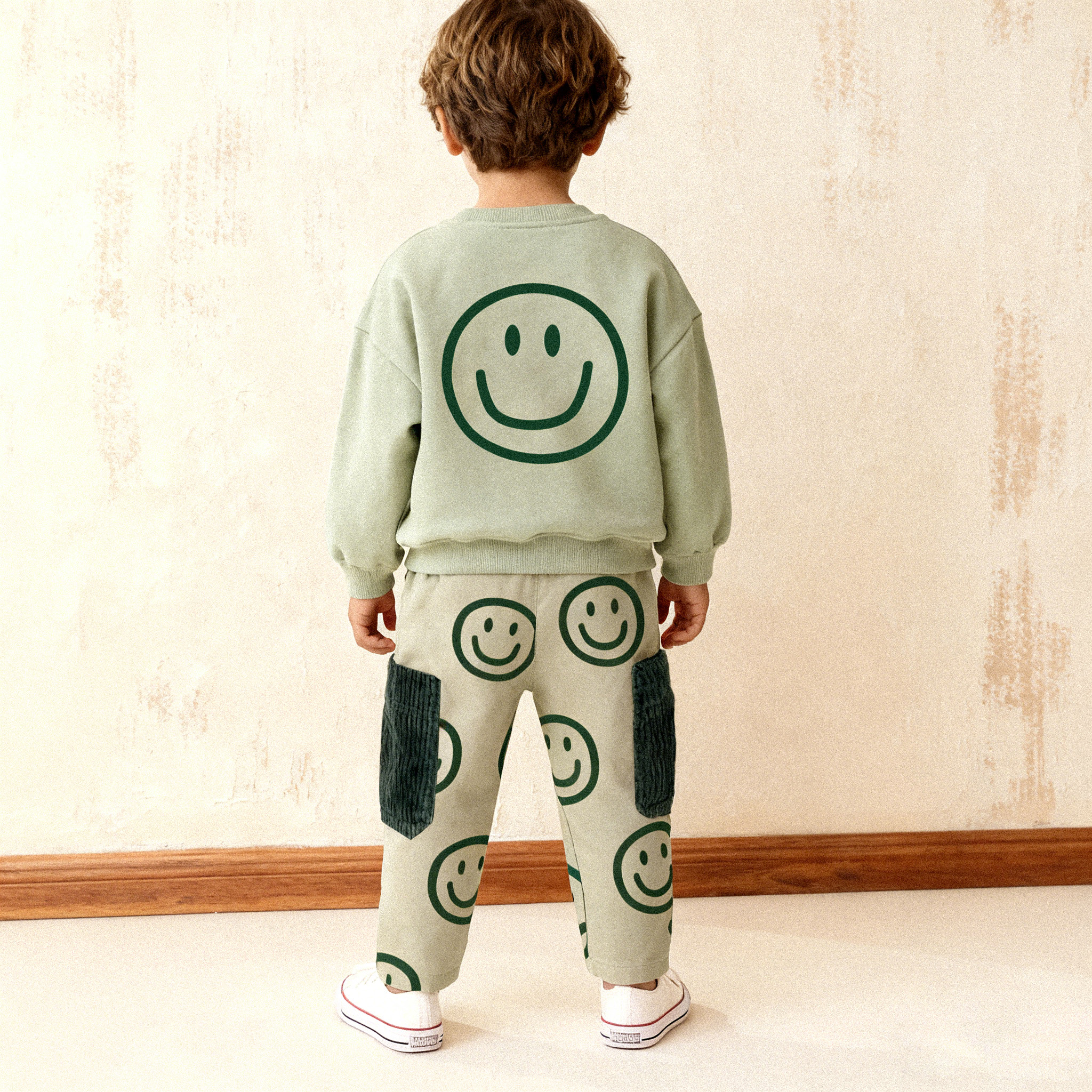 Baby & Kids Smiley Contrasting Pants