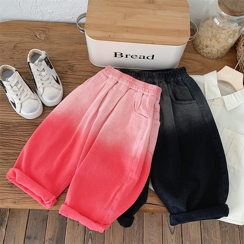 Toddler Gradient Denim Loose Pants