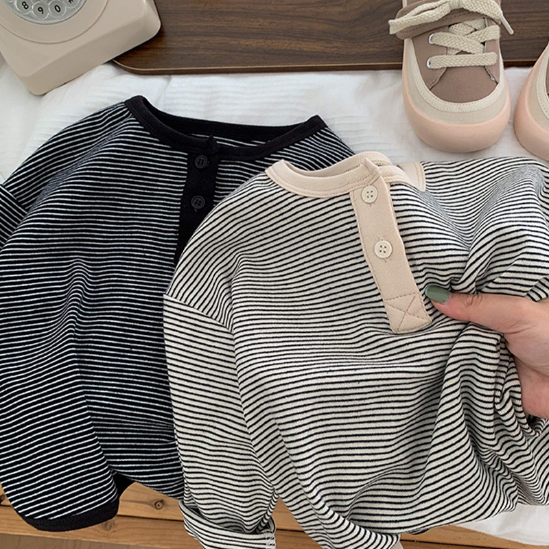 Toddler Striped Bottoming Shirt