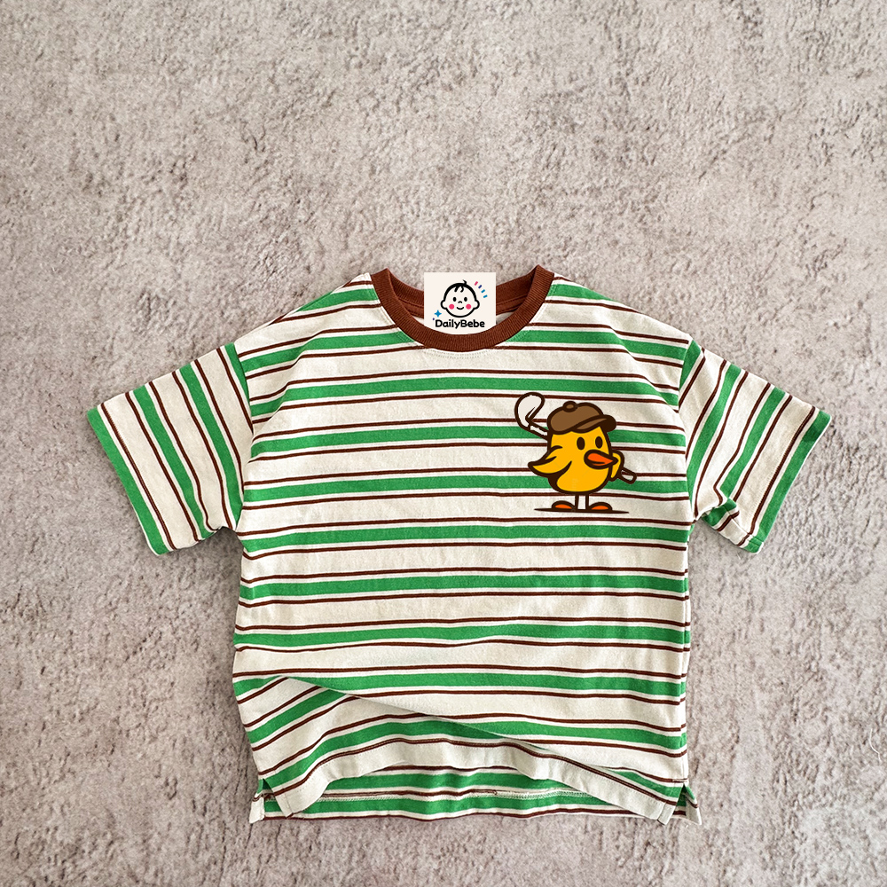 Baby & Kids Duck Golf Print Stripe T-Shirt (6M-12Y)
