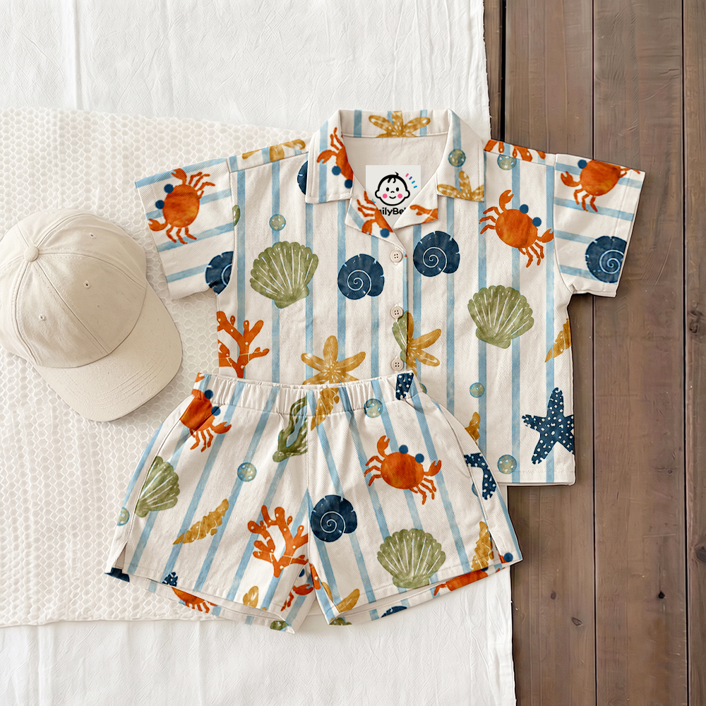 Baby & Kids Shell Starfish Coral Lapel Beach Sets