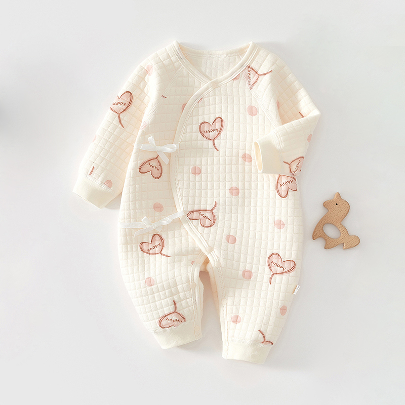 Baby Newborn Love Balloons Quilted Romper