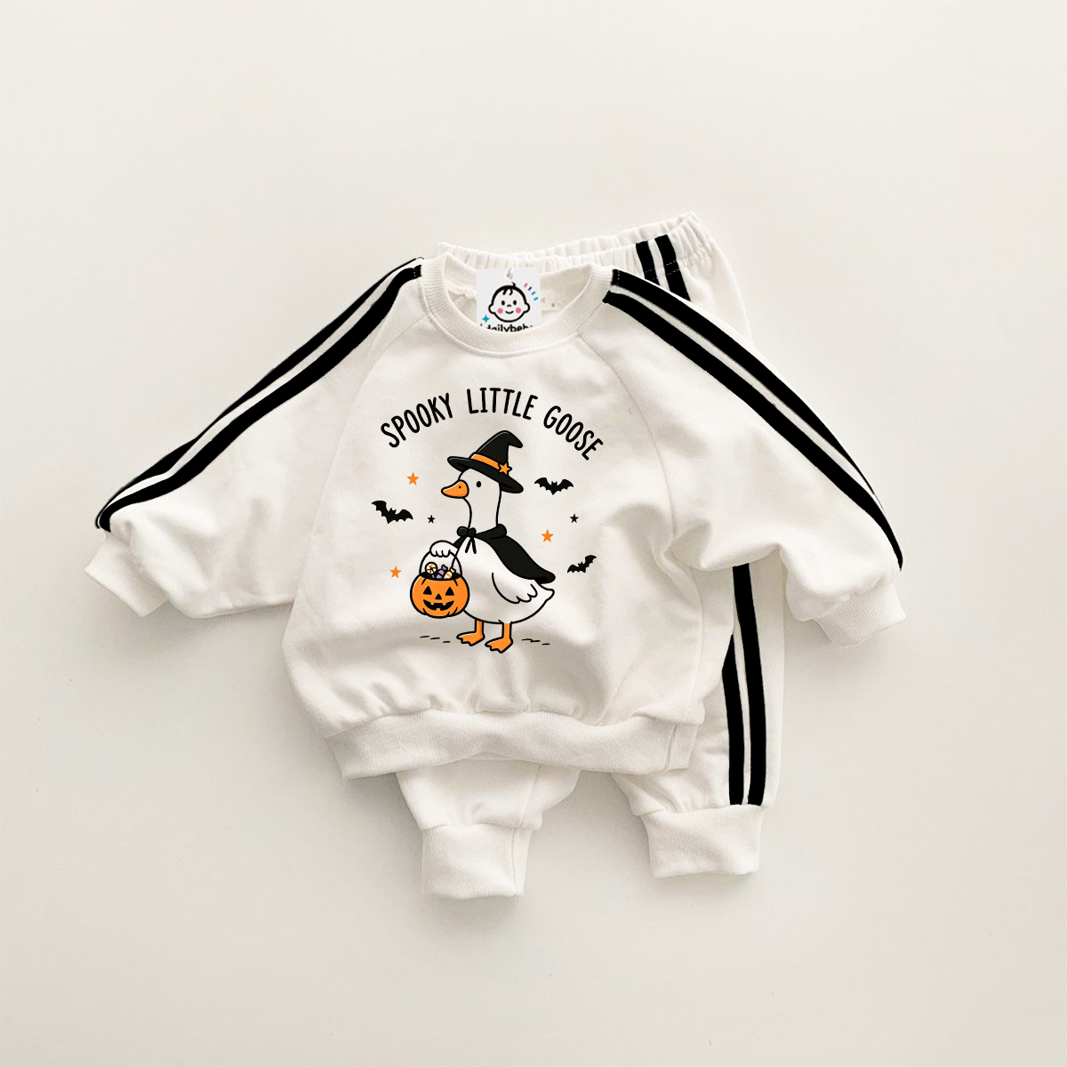 SPOOKY LITTLE GOOSE Baby Goose Pumpkin Sweatshirt Sets