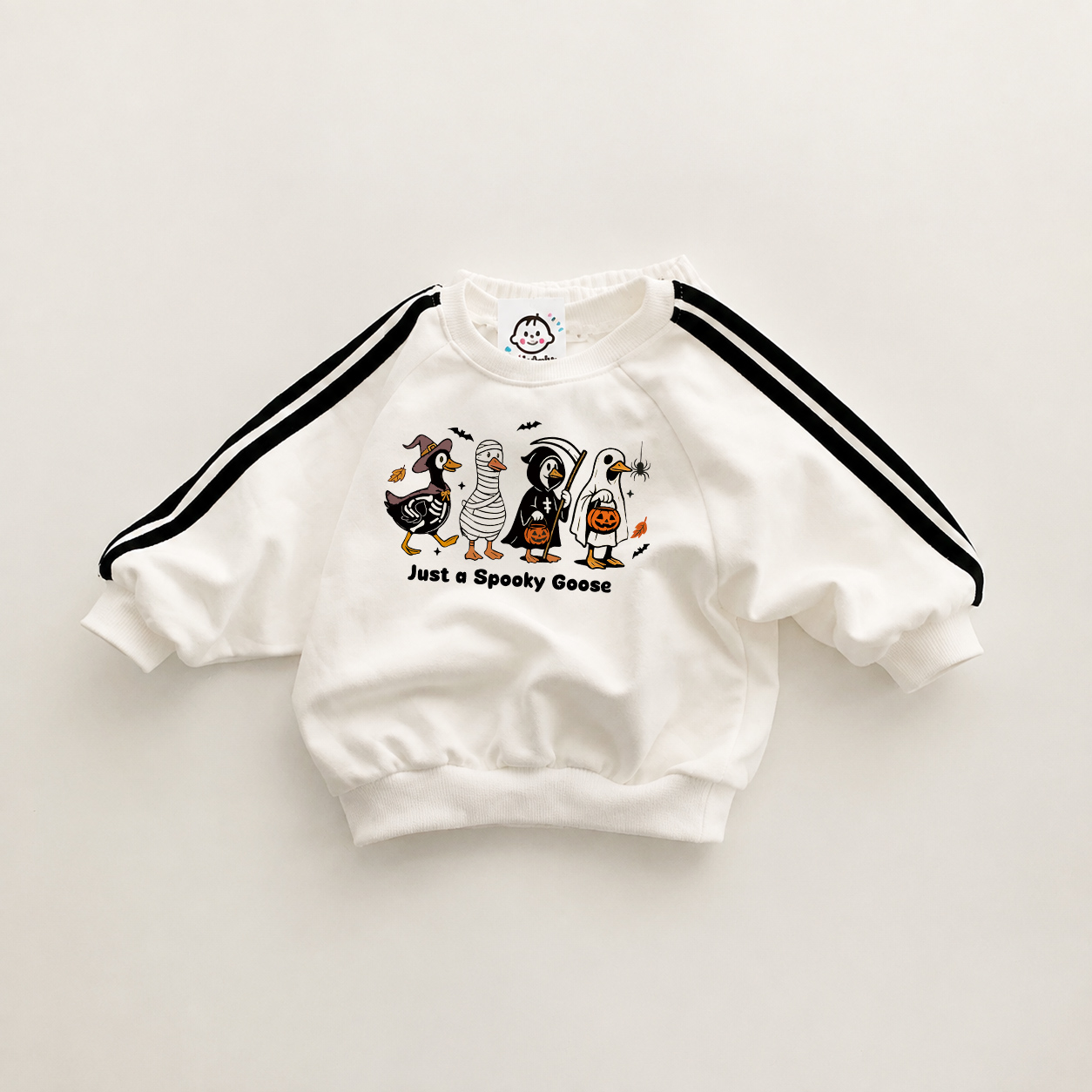 JUST A SPOOKY GOOSE Baby & Kids Print Sweatshirt